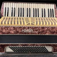 Fisarmonica MIRAN completa di custodia  VINTAGE