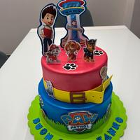 Torta finta Paw Patrol