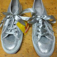 Scarpe da tennis NUOVE di paillettes n.40