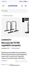 barre per dip 