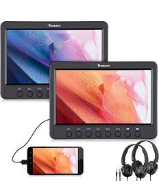 Coppia di monitor e lettori dvd per auto