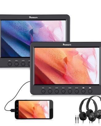 Coppia di monitor e lettori dvd per auto