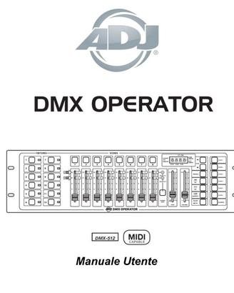 Manuale istruzioni in italiano ADJ mixer luci DMX