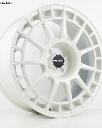 4 cerchi Montecarlo Mak NTT 17" bianchi per 500/5
