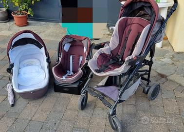 Trio chicco passeggino, ovetto, navicella