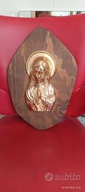 Quadro Di Legno Madonna Vintage 