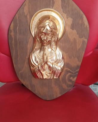 Quadro Di Legno Madonna Vintage 