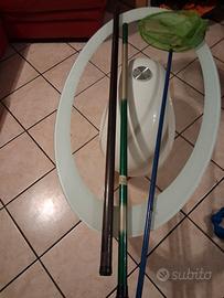 canne da pesca e retino