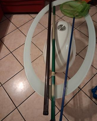 canne da pesca e retino