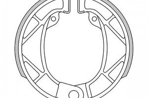 Coppia ceppi freno posteriore per Aprilia Classic 