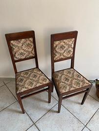 Poltroncine camera antiquariato da restaurare