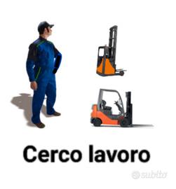 Carrellista esperienza operaio magazziniere