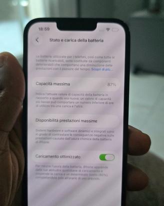 iPhone 13 128GB Midnight – Batteria 87% – Leggere