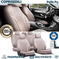 COPRISEDILI per AUDI A6 in PELLE Beige