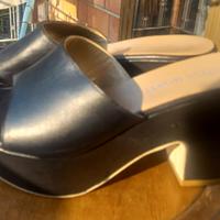 sabot in pelle Cristina Monti 