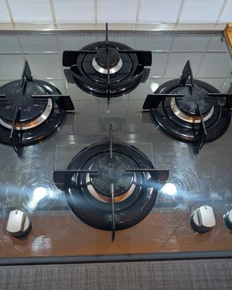 piano cottura 4 fuochi gas, Hotpoint Ariston 