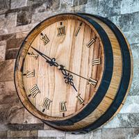 Orologio da parete artigianale in legno 