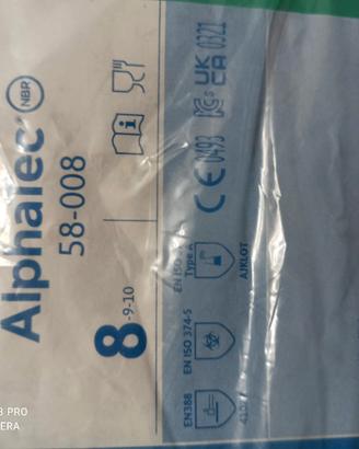 guanti protezione chimica alphatec