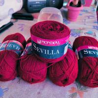5 gomitoli di lana mondial sevilla