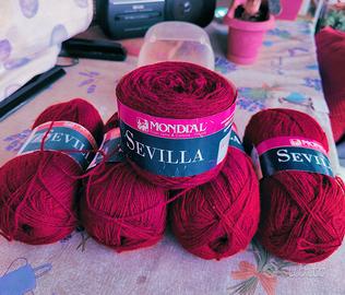 5 gomitoli di lana mondial sevilla