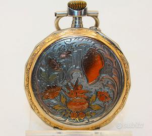 Stupendo orologio fine 800 oro e argento