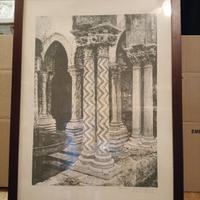 Quadro "Palermo 1890 - Chiostro di Monreale"