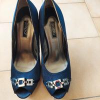 Scarpe decoltè donna super eleganti blu 38