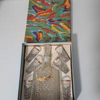 Set bottiglia e bicchieri vintage