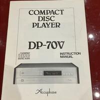 manuale istruzioni Accuphase DP70