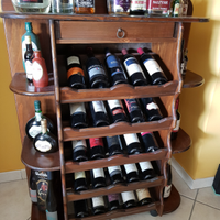 Cantinetta in legno portabottiglie