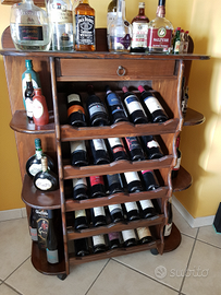 Cantinetta in legno portabottiglie