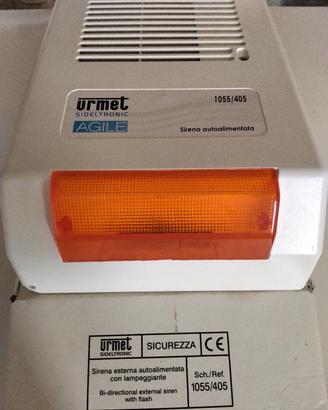 Sirena allarme radio Urmet autoalimentata 1055/405
