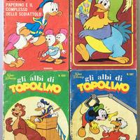 Gli albi di TOPOLINO. Lotto 4 copie Anni 1975-1979