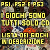 Giochi Originali (SOLO CD) per PS1, PS2 e PS3