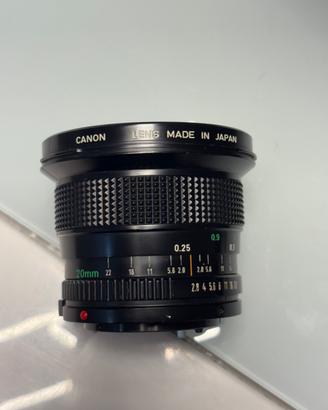 Canon fd 20 mm f 2.8