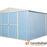 Box prefabbricato in acciaio 360x430cm azzurro