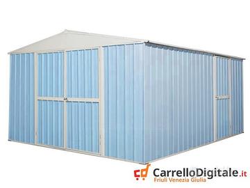 Box prefabbricato in acciaio 360x430cm azzurro