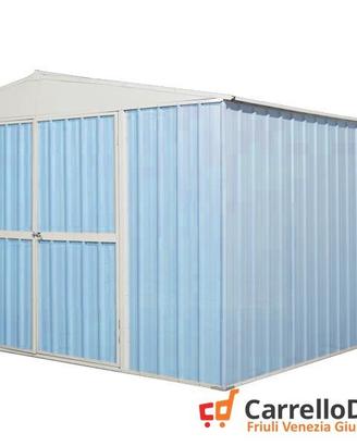 Box prefabbricato in acciaio 360x430cm azzurro