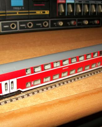 Fleischmann N carrozza doppio piano DB  come nuova