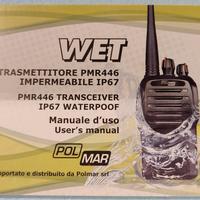 Ricetrasmittente Polmar WET PMR 446, e auricolari