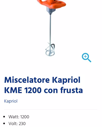 Miscelatore per colla/vernice/malta