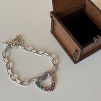 Bracciale cuore argento 925