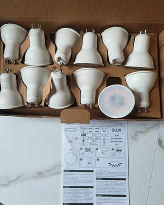 Lampada GU10 3.5w 3000k 12pezzi 