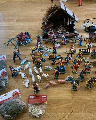 presepe pezzi principali e capanna