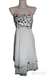 abito a pois vintage in cotone