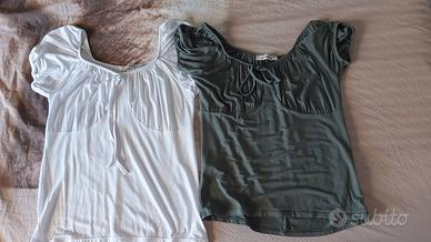 Set due magliette maniche corte ragazza/donna