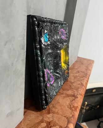 Quadro "Deep Space" - Hand painted (20x20 cm)