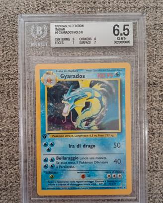 Gyarados set base 1 edizione  BGS  6,5