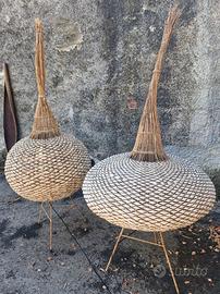 lampade in rattan