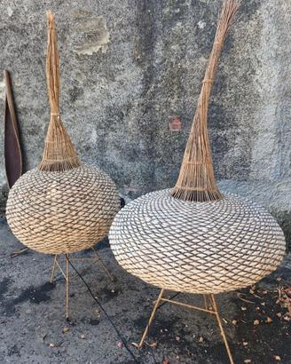 lampade in rattan